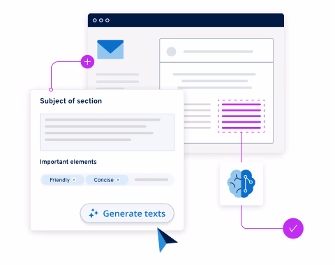 Create custom text with AI